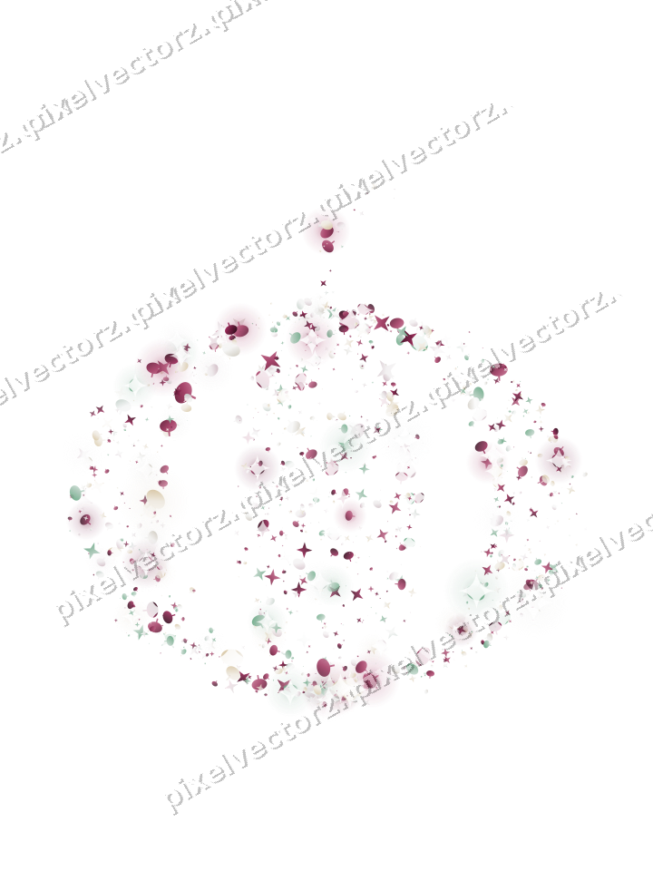 Seamless glitter pumpkin in dark pink on a transparent background
