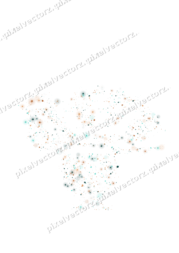 Seamless glitter turkey of balloons on a transparent background