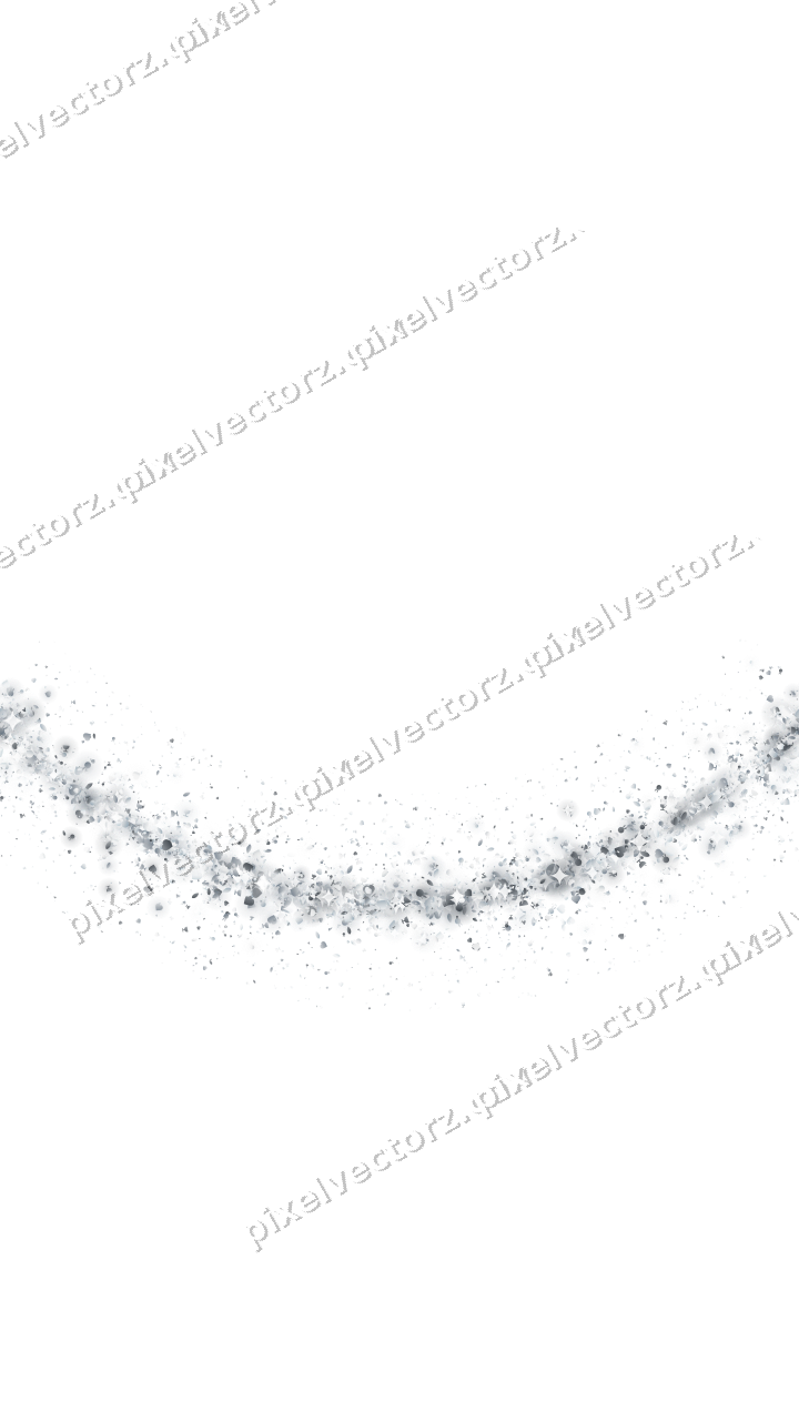 Seamless glitter arc in pale blue on a transparent background