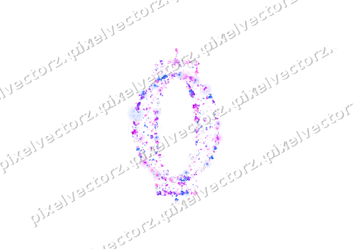 Seamless glitter lantern in purple on a transparent background