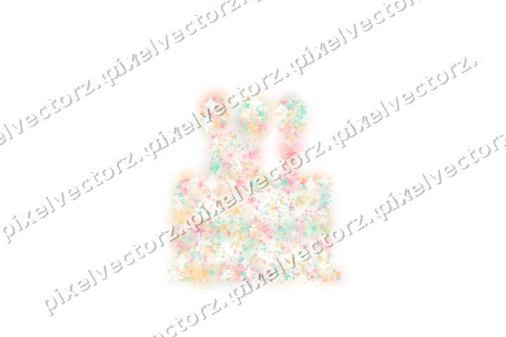 Seamless glitter birthday cake on a transparent background