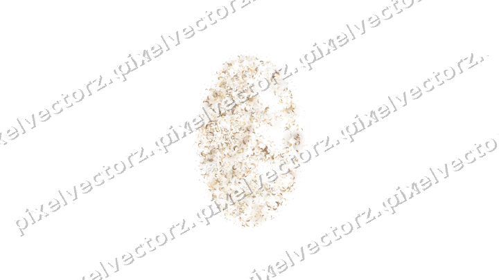 Seamless glitter leaf of crescents on a transparent background