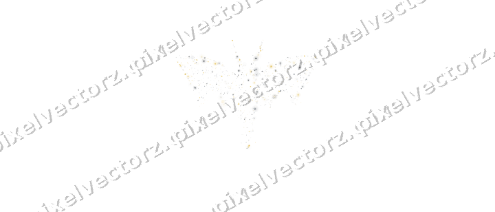 Seamless glitter bat of stars and clovers on a transparent background