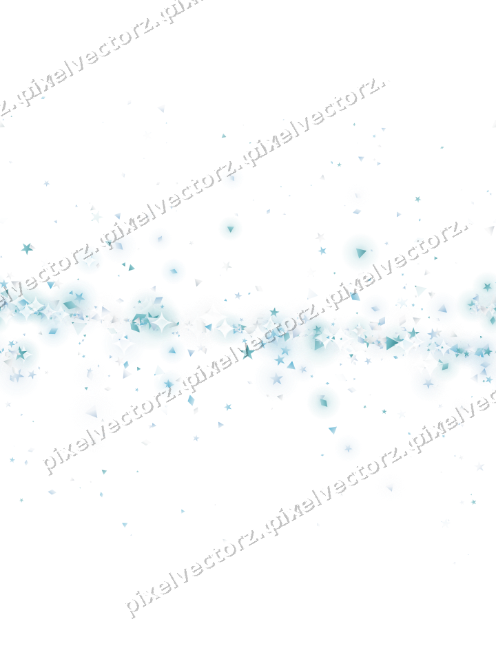 Nahtloses Glitzerband aus Sternen und Rauten auf transparentem Grund