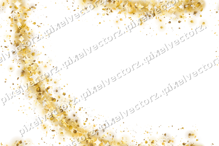 Seamless glitter arc of baubles and leaves on a transparent background