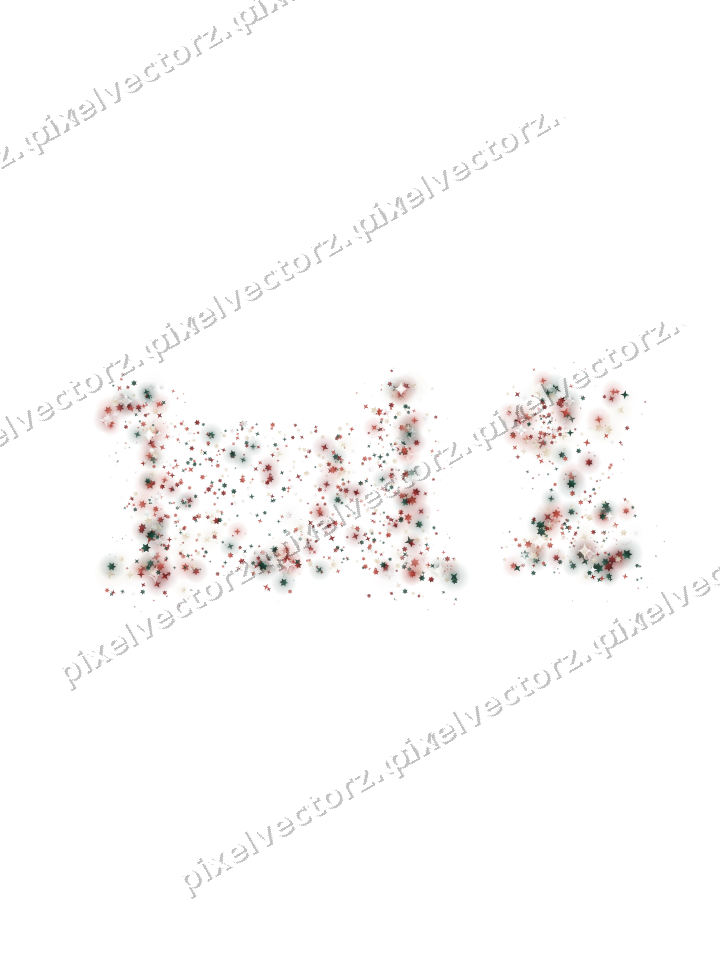 Seamless glitter number 1.1% of stars on a transparent background