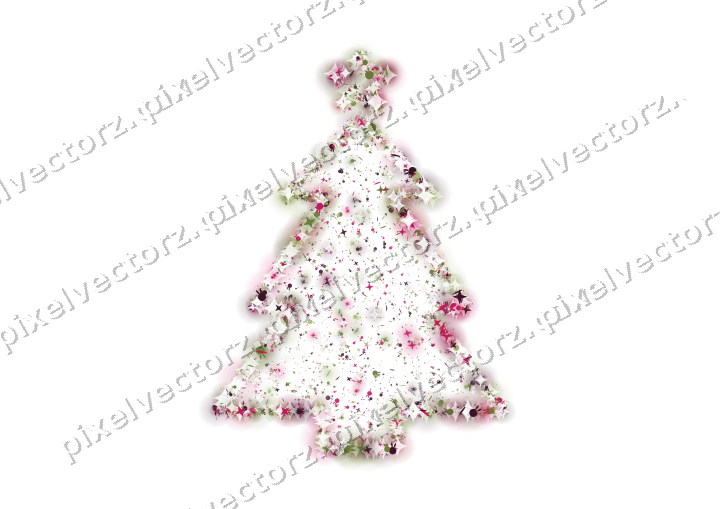 Seamless glitter christmas tree in lime on a transparent background