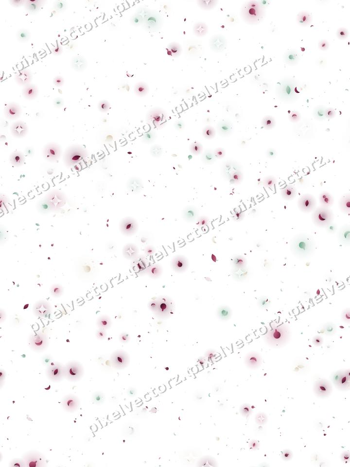 Seamless glitter scatter in dark pink on a transparent background