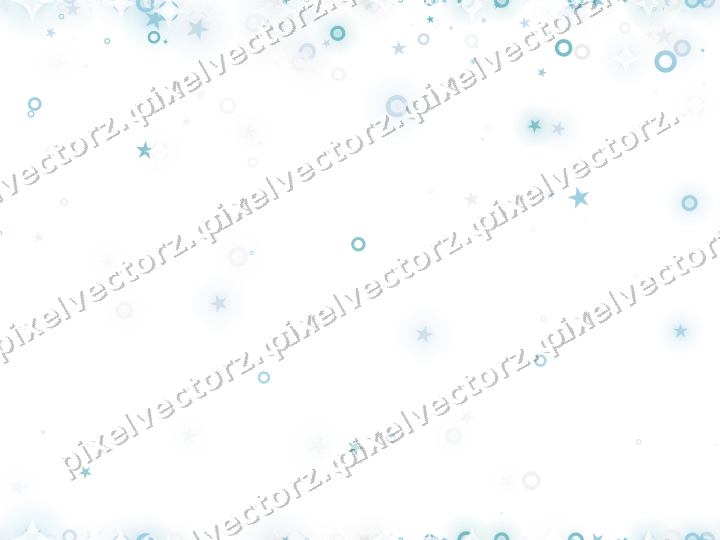 Nahtloser Glitzerregen aus Sternen und Ringen auf transparentem Grund
