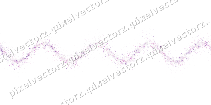 Seamless glitter wave of balloons and dots on a transparent background