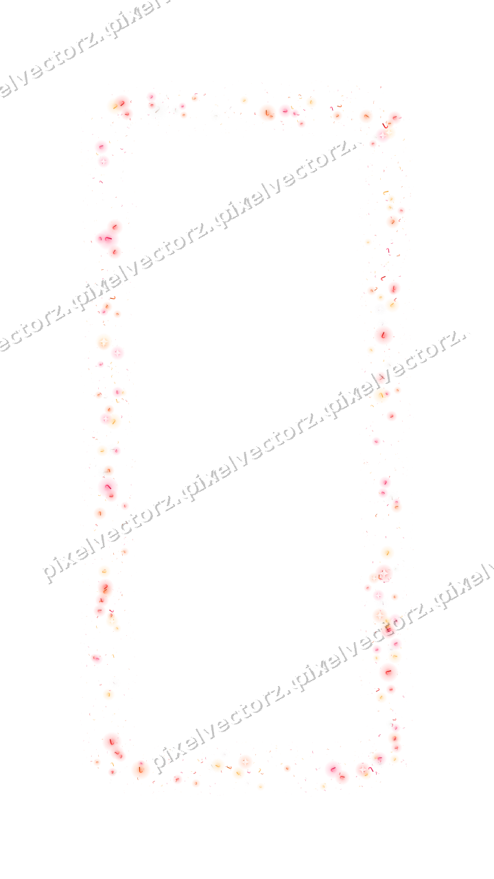 Seamless glitter frame of candy canes on a transparent background