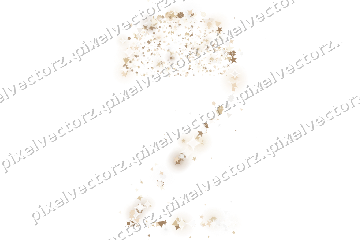 Seamless glitter number 2 in amber on a transparent background
