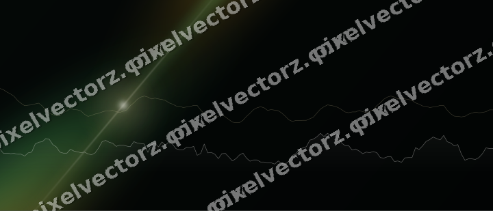 Leuchtender Neon Diagramm Hintergrund in Bernstein und Grün