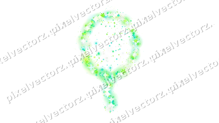 Seamless glitter balloon of flowers on a transparent background