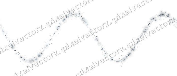 Nahtlose Glitzerwelle aus Sternen und Rauten auf transparentem Grund