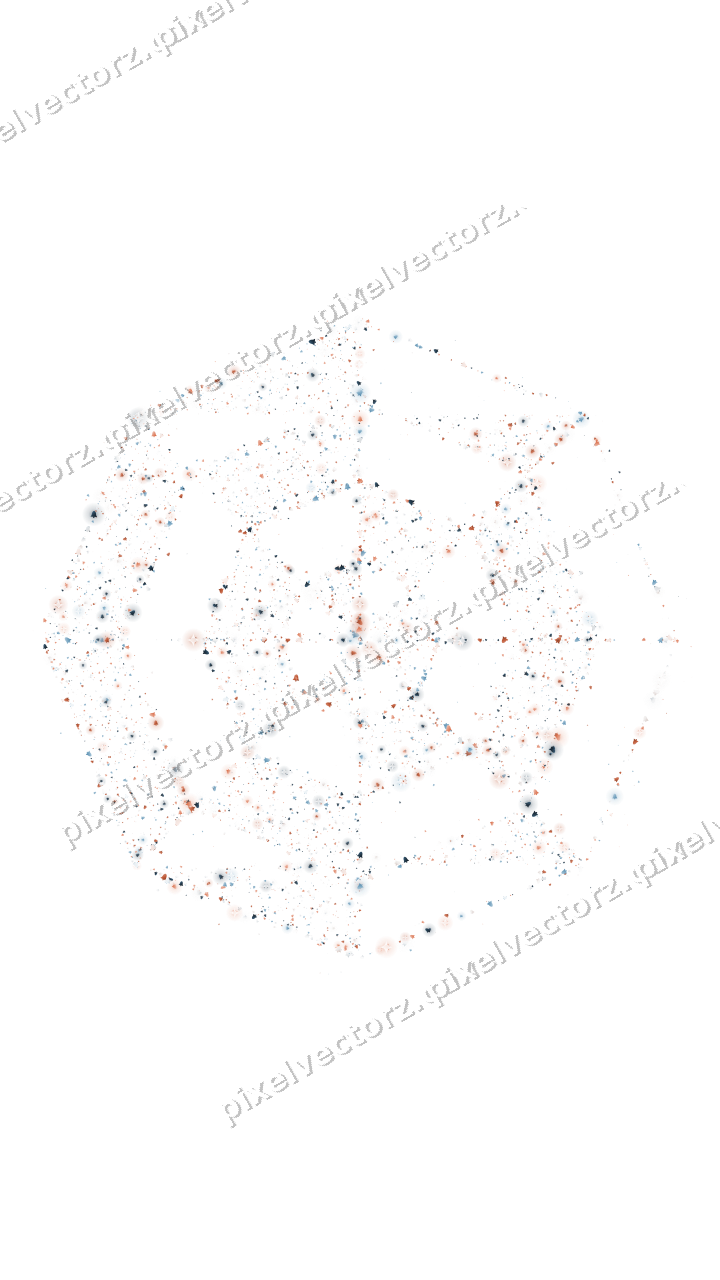 Seamless glitter spider web of bells on a transparent background