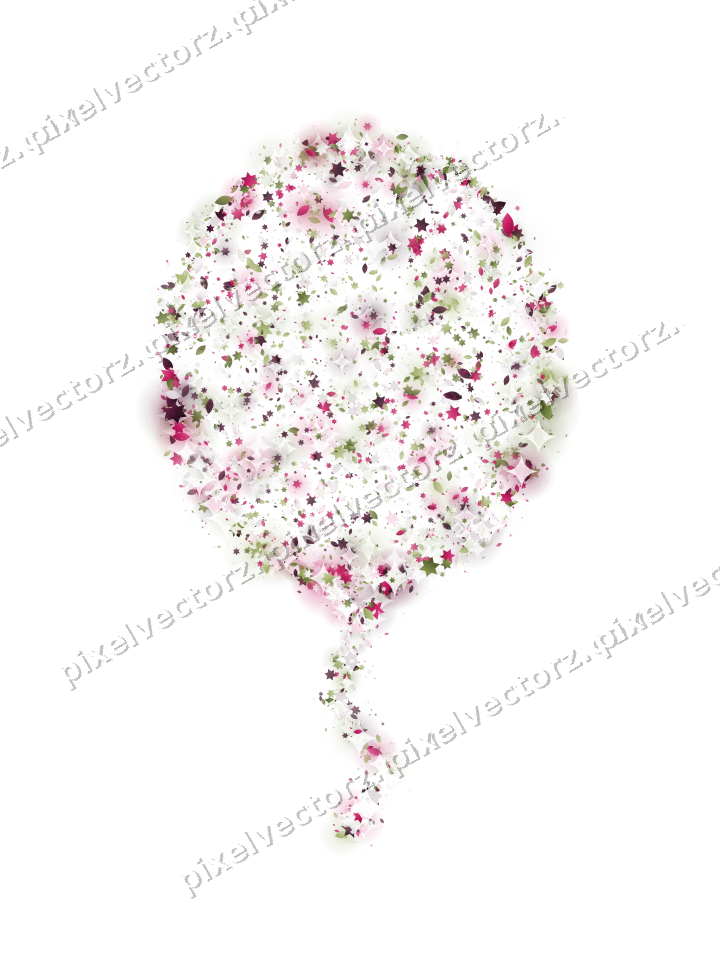 Seamless glitter balloon in lime and pink on a transparent background