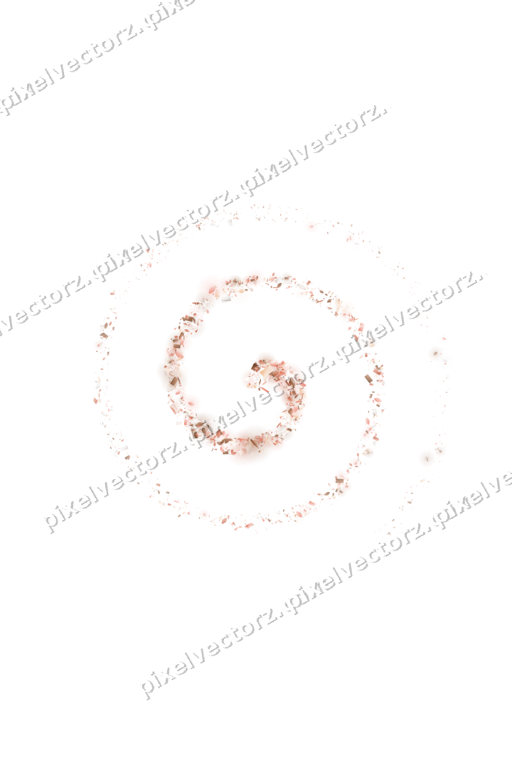 Nahtlose Glitzerspirale in Orange und Rot auf transparentem Grund