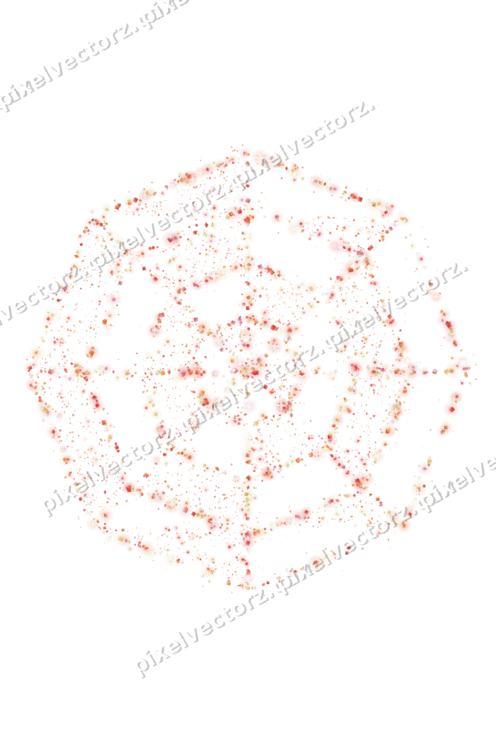 Seamless glitter spider web in red on a transparent background