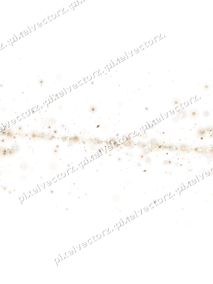 Nahtloses Glitzerband aus Sternen und Rauten auf transparentem Grund