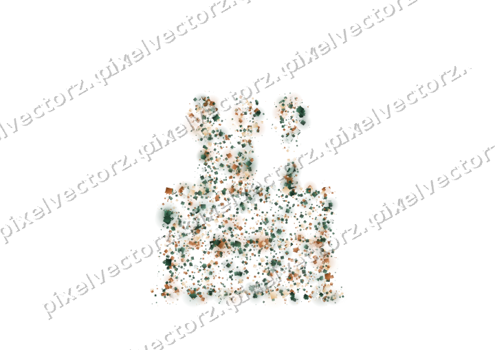 Seamless glitter birthday cake of gifts on a transparent background