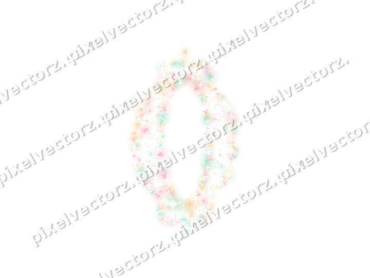 Seamless glitter lantern of bats on a transparent background