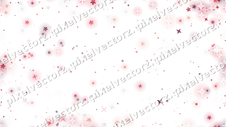 Nahtlose Glitzervignette in Rosa und Rot auf transparentem Grund