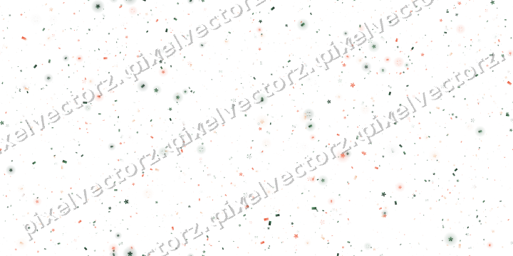 Seamless glitter scatter in dark green on a transparent background