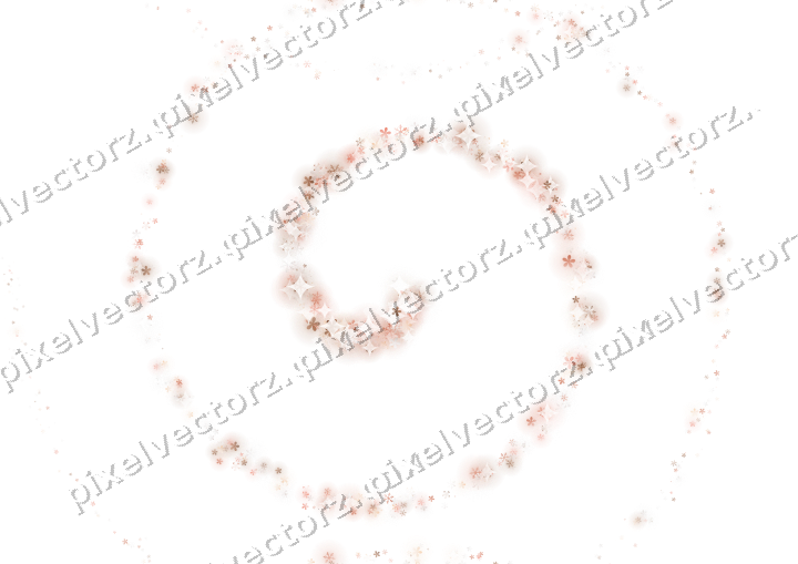 Nahtlose Glitzerspirale in Orange und Rot auf transparentem Grund