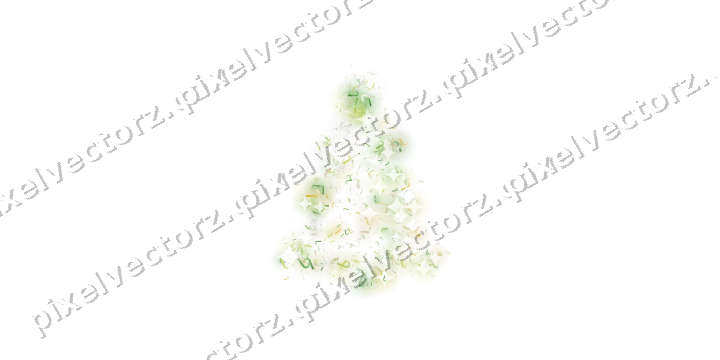 Seamless glitter christmas tree in lime on a transparent background