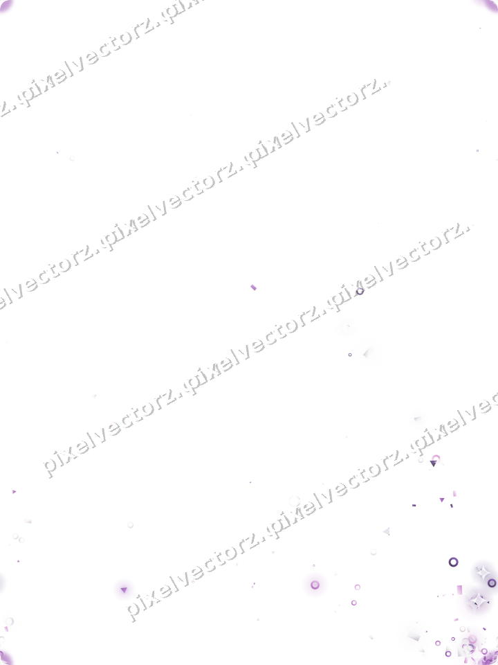 Nahtloser Glitzerfächer in Violett auf transparentem Grund