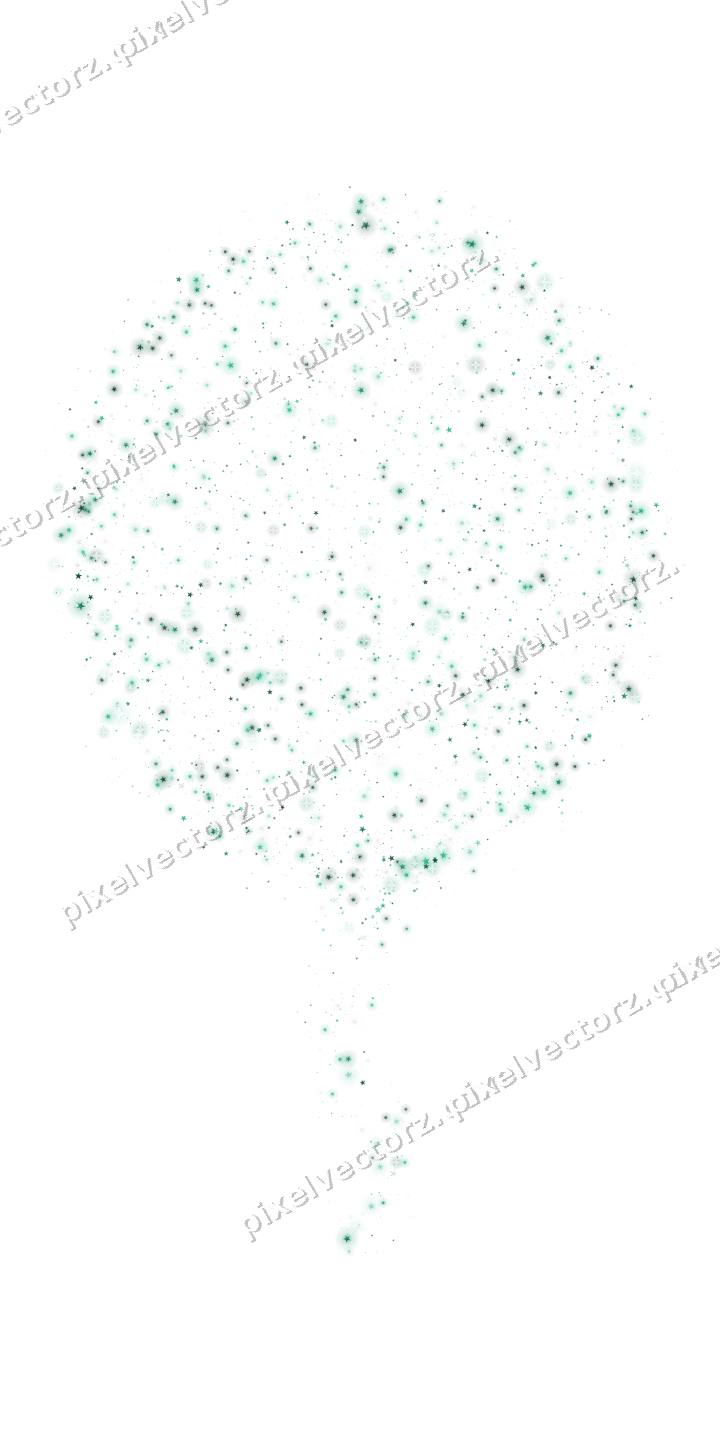 Seamless glitter balloon of stars on a transparent background