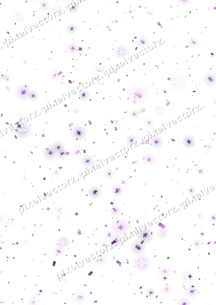 Nahtlose Glitzerstreuung aus Funken und Rauten auf transparentem Grund