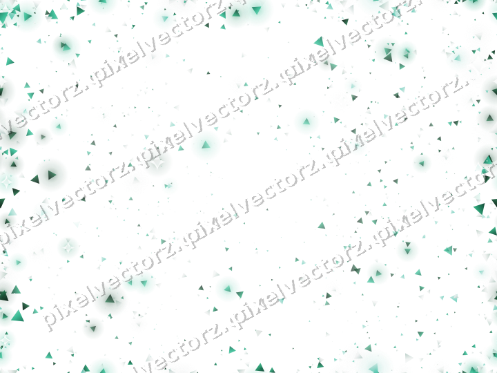 Nahtlose Glitzervignette aus Dreiecken auf transparentem Grund