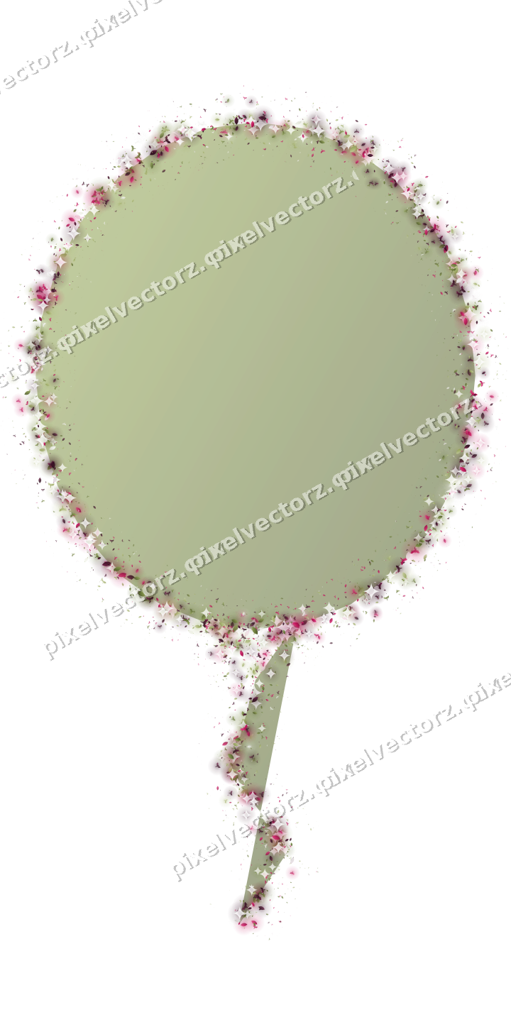 Seamless glitter balloon in lime and pink on a transparent background