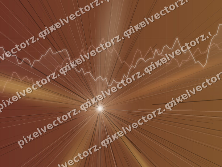 Leuchtender Neon Diagramm Hintergrund in Orange und Bernstein