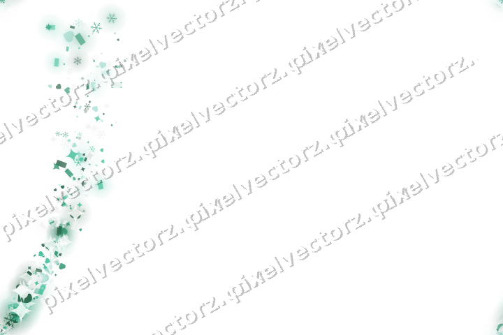 Nahtloser Sternenschweif auf transparentem Grund