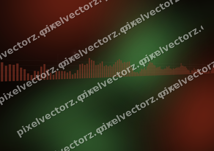 Leuchtender Neon Diagramm Hintergrund in Rot und Orange