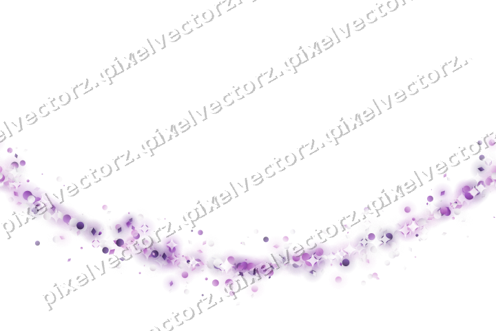 Nahtloser Glitzerbogen aus Punkten und Rauten auf transparentem Grund