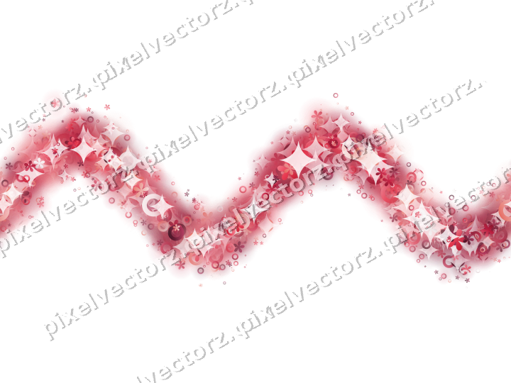 Nahtlose Glitzerwelle aus Blüten und Ringen auf transparentem Grund