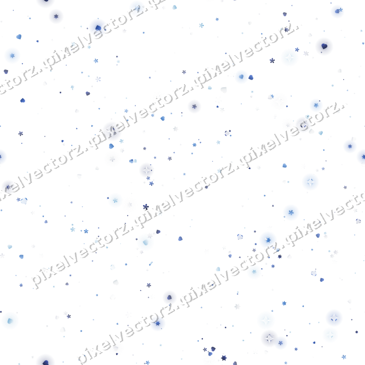 Nahtlose Glitzerstreuung in Blau und Türkis auf transparentem Grund