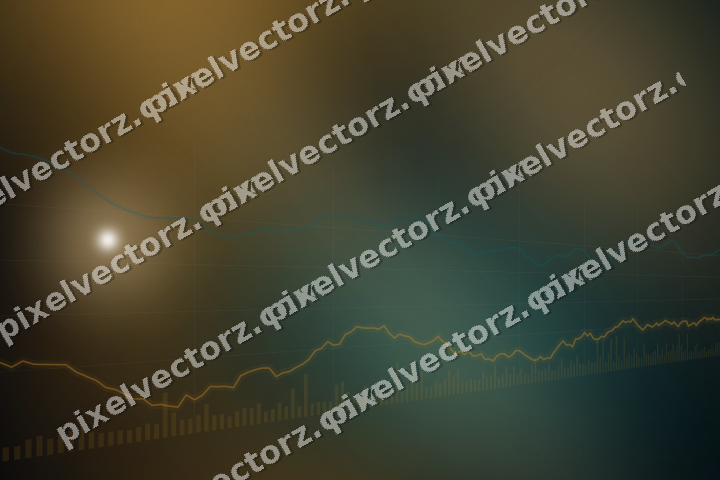 Leuchtender Neon Diagramm Hintergrund in Bernstein und Petrol