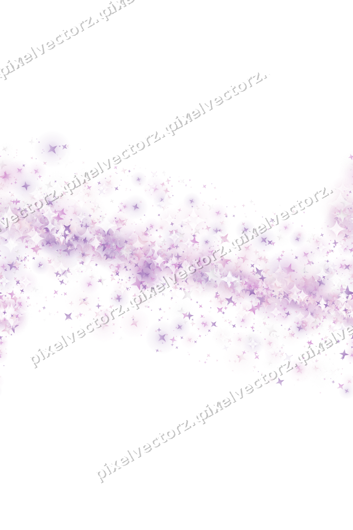 Nahtloses Glitzerband aus Sternen in Magenta auf transparentem Grund