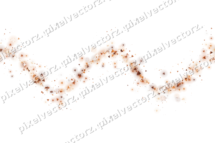 Nahtlose Glitzerwelle aus Dreiecken auf transparentem Grund