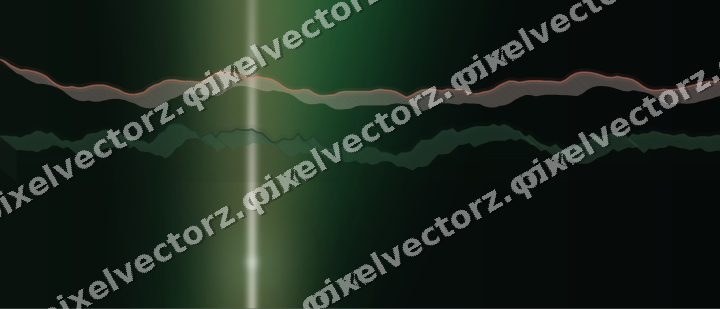 Leuchtender Neon Diagramm Hintergrund in Grün und Rot