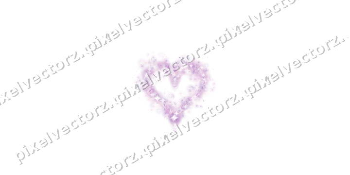 Nahtloses Glitzerherz aus Splittern in Magenta auf transparentem Grund