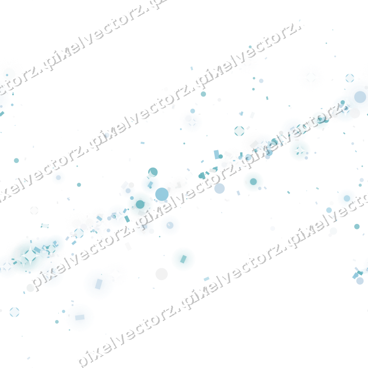 Nahtloses Glitzerband aus Punkten und Konfetti auf transparentem Grund