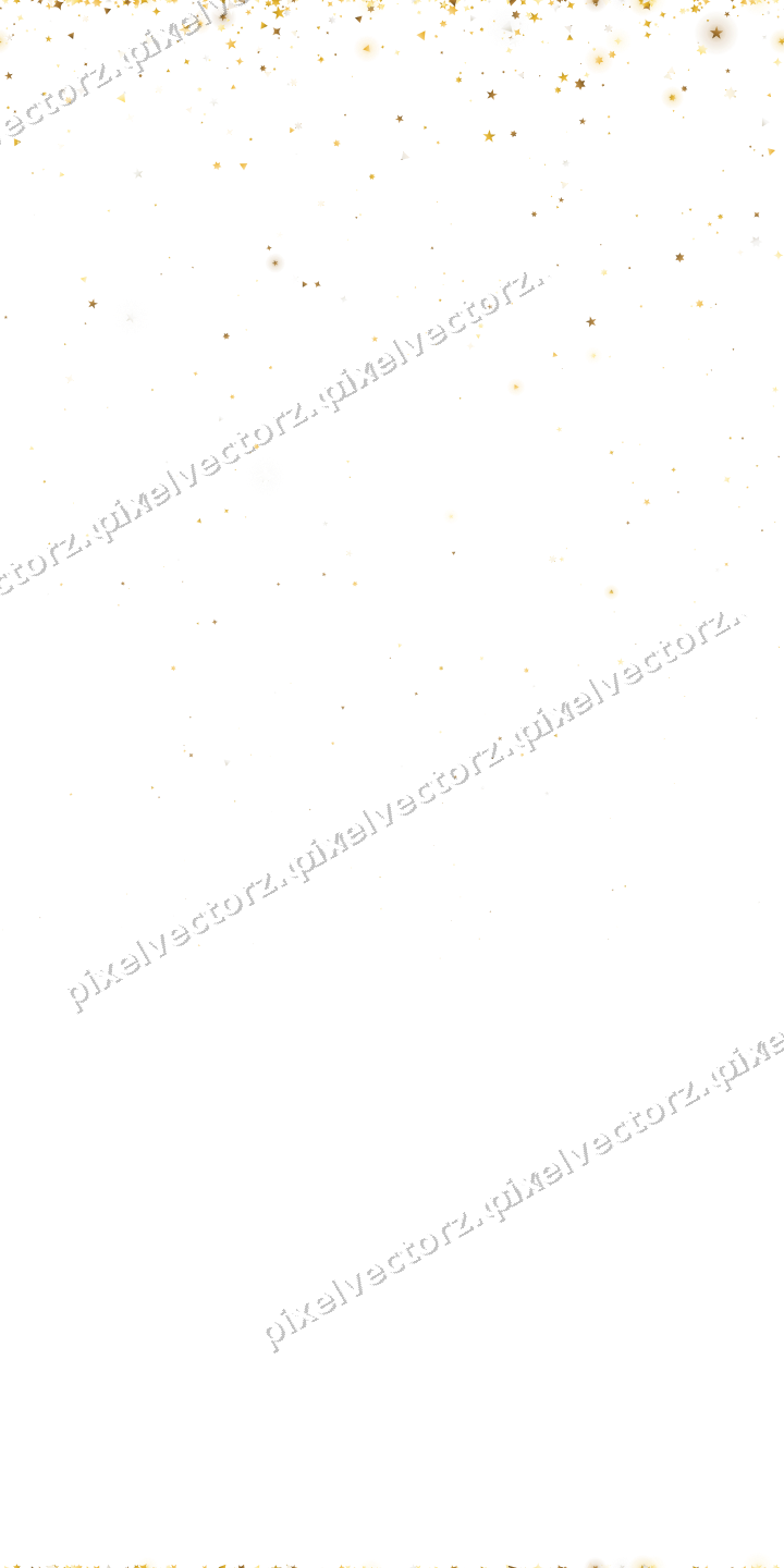 Nahtloser Glitzerregen aus Sternen und Funken auf transparentem Grund