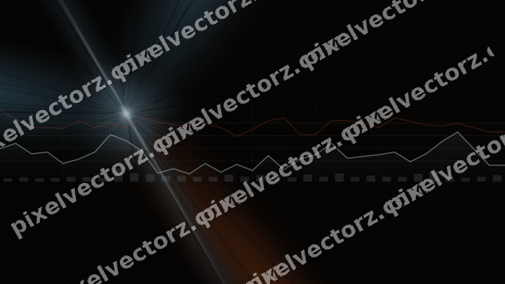 Leuchtender Neon Diagramm Hintergrund in Türkis und Rot