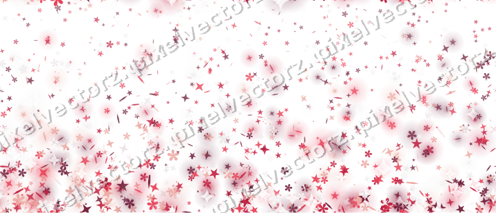Nahtloser Glitzeraufstieg in Rosa und Rot auf transparentem Grund